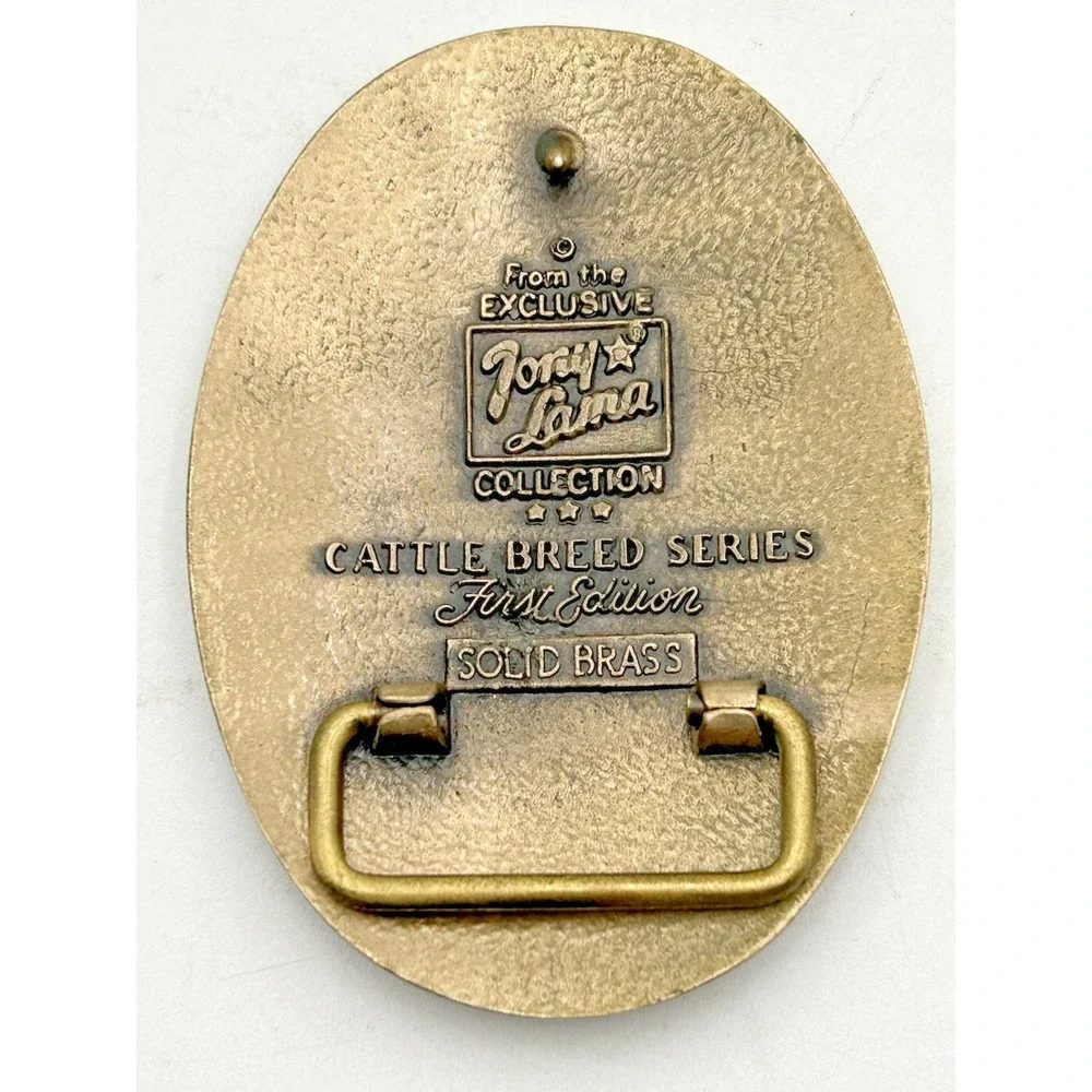 TONY LAMA Maine Anjou Bull Cow Sire Belt Buckle Cattle Breed Series FIRST Ed